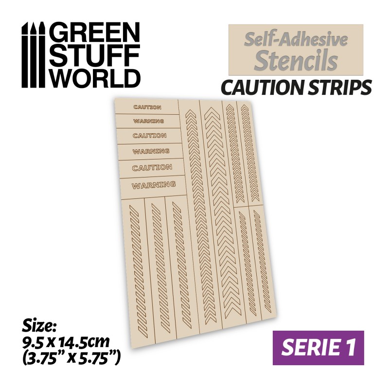 Green Stuff World: Plantillas autoadhesivas - Tiras de precaución