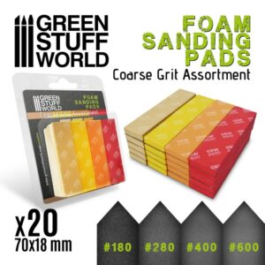 Green Stuff World: Lija Espuma Eva – Surtido grano grueso x20