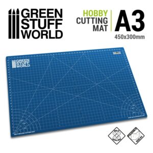 Green Stuff World: Tapete de Corte con escalas A3 AZUL