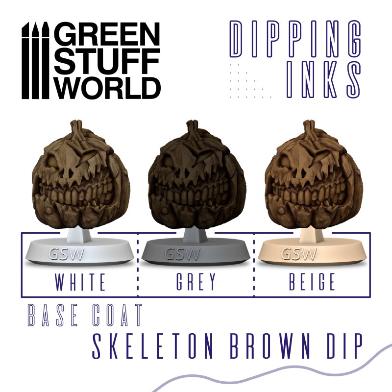 Green Stuff World: Pintura Dipping ink 60 ml - SKELETON BROWN DIP - Imagen 2