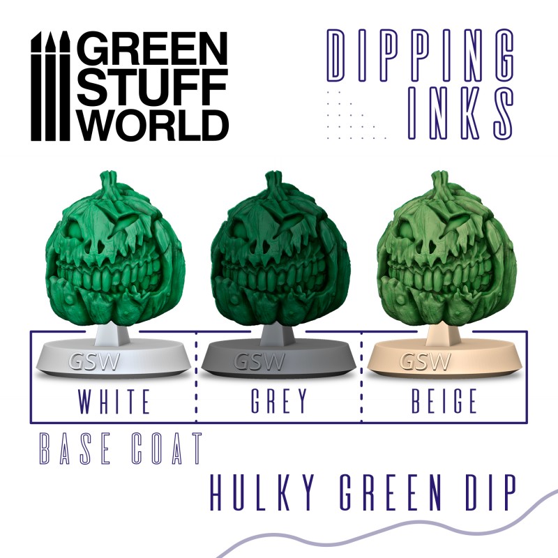 Pintura Dipping ink 60 ml - HULKY GREEN DIP - Imagen 2