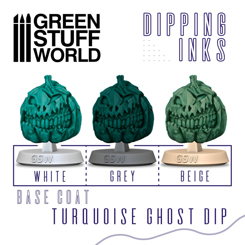 Pintura Dipping ink 60 ml - TURQUOISE GHOST DIP - Imagen 2