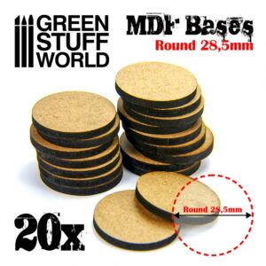 Green Stuff World: Peanas DM – Redondas 28,5 mm