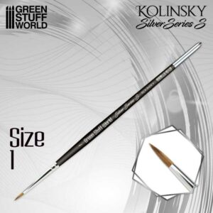 Green Stuff World: Silver Series (S) Pincel Kolinsky – 1