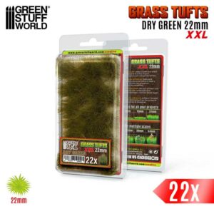 Green Stuff World: Matas Cesped XXL – Autoadhesivas – 22mm – Verde Seco