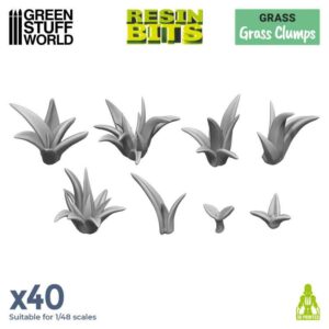 Green Stuff World: Set impreso en 3D – Matas de hierba