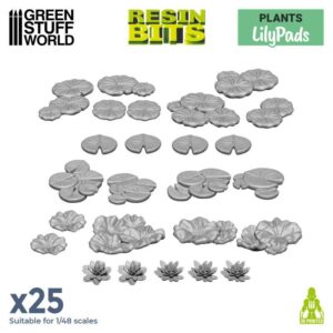 Green Stuff World: Set impreso en 3D – Plantas Lily Pads