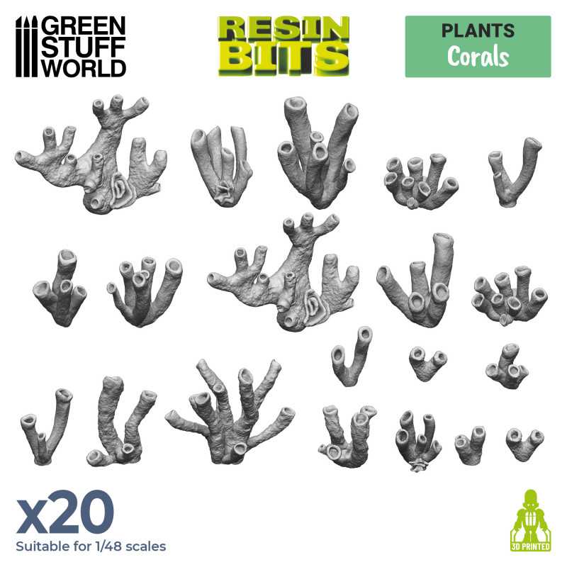 Green Stuff World: Set impreso en 3D - Corales