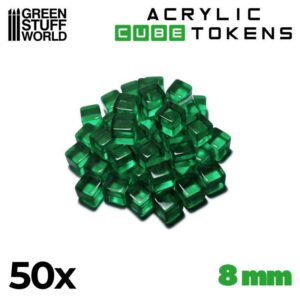 Green Stuff World: Tokens Cubos Verdes 8mm