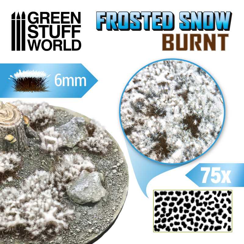 Green Stuff World: Matas Arbustos Nevadas - 6mm - Marron Quemado
