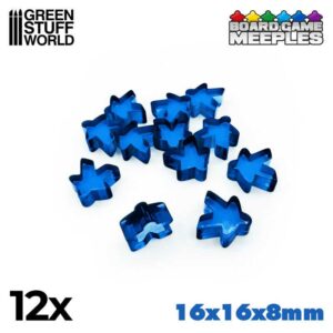 Green Stuff World: Meeples 16x16x8mm – Azul