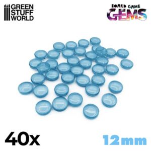 Green Stuff World: Gemas de plastico 12mm – Azul Claro