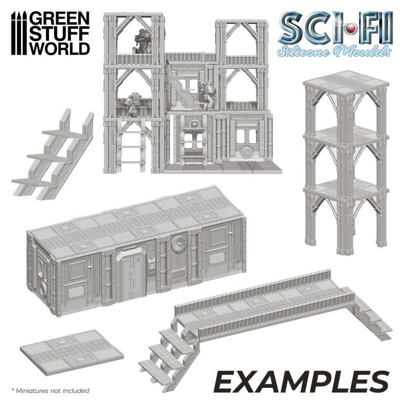 Moldes de Silicona - Molde Sci-Fi - Imagen 2