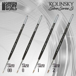 Green Stuff World: Silver Series (S) – Set Pinceles Kolinsky (Serie-S)