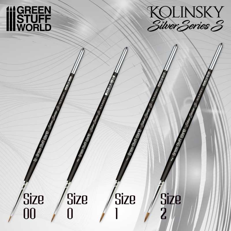 Green Stuff World: Silver Series (S) - Set Pinceles Kolinsky (Serie-S)