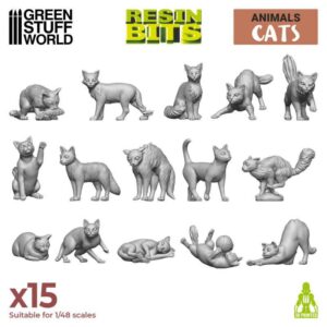 Green Stuff World: Set impreso en 3D – Gatos