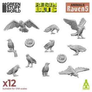 Green Stuff World: 3D Printed – Animales – Cuervos