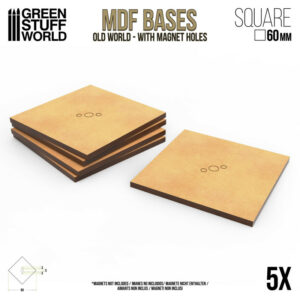 Peanas DM – cuadrada 60mm