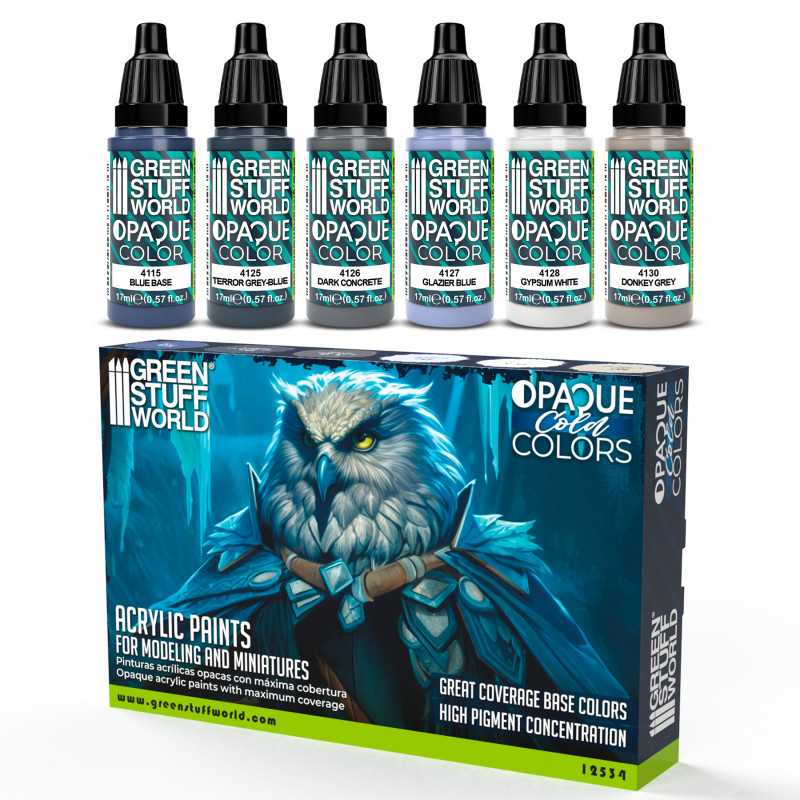 Green Stuff World: Set Pintura Opaca - Colores Frios