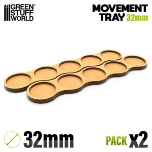 Bandejas de Movimiento DM – Skirmish AOS 32mm 5×1