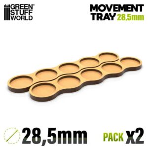 Bandejas de Movimiento DM – Skirmish AOS 28.5mm 5×1