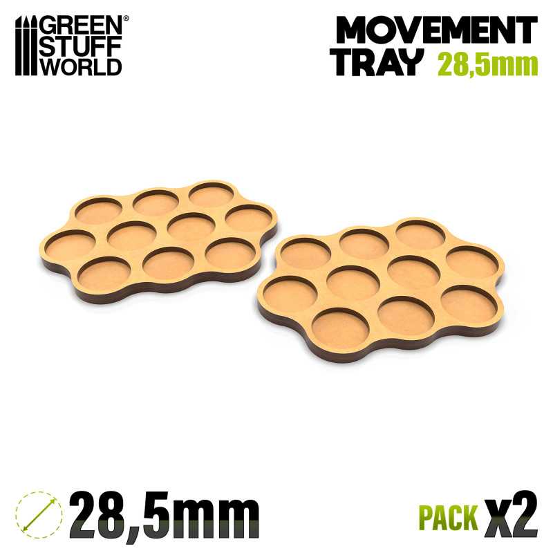 Bandejas de Movimiento DM - Skirmish AOS 28.5mm 3x4x3