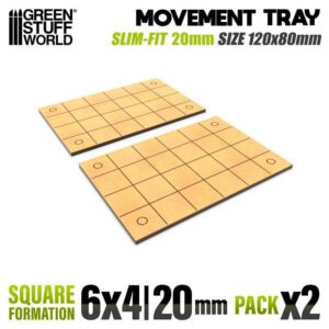 Bandejas de Movimiento DM – Slimfit Cuadradas 120x80mm