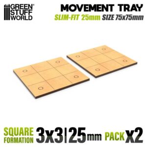 Bandejas de Movimiento DM – Slimfit Cuadradas 75x75mm