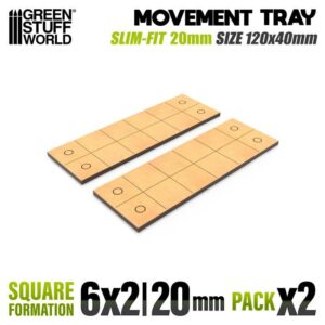 Bandejas de Movimiento DM – Slimfit Cuadradas 120x40mm