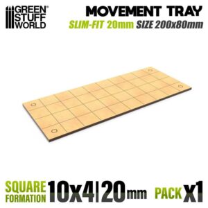 Bandejas de Movimiento DM – Slimfit Cuadradas 200x80mm