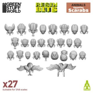 Green Stuff World: Set impreso en 3D – Escarabajos Egipcios