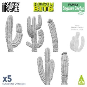 Green Stuff World: Set impreso en 3D – Cactus Saguaro XL