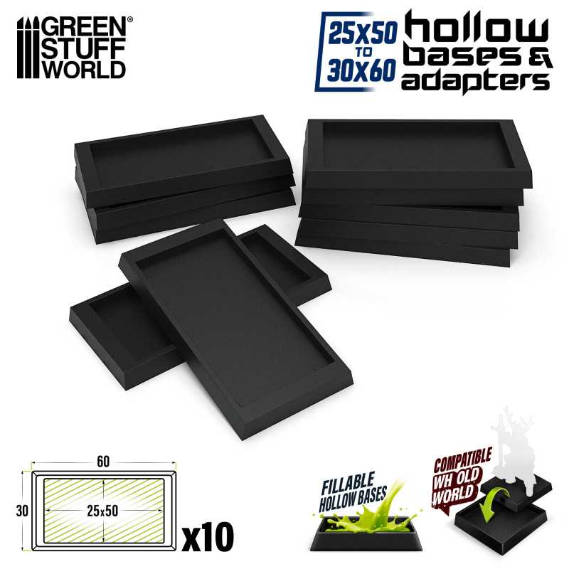Green Stuff World: Adaptador peana 25x50 a 30x60mm
