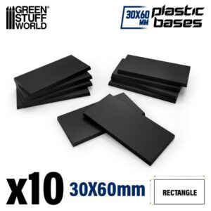 Green Stuff World: Peanas de plástico – Rectangulares 30x60mm