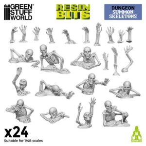 Green Stuff World: Set Impreso en 3D: Invocación de Esqueletos 1:48