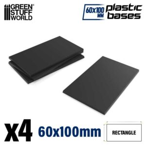 Green Stuff World: Peanas de plástico – Rectangulares 100x60mm