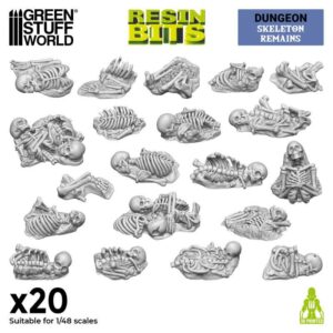 Green Stuff World: Set Impreso en 3D: Restos de esqueletos 1:48
