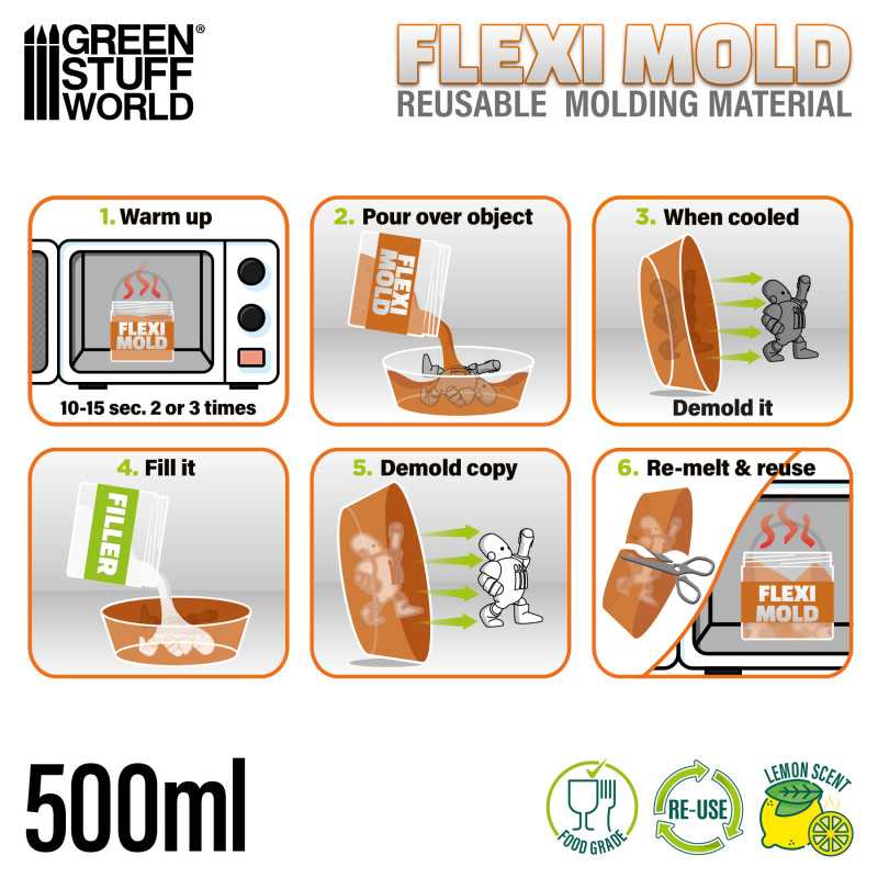 Green Stuff World: Flexi Mold - Material reutilizable para moldes - Imagen 2