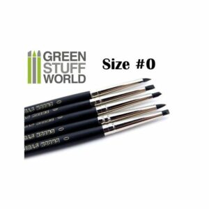 Green Stuff World: Pinceles Silicona – Tamaño 0 – NEGRO FIRM