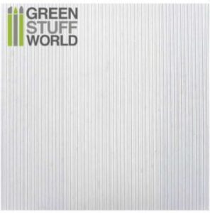 Plancha Plasticard CORRUGADO FINO 0.5mm ancho – tamaño A4
