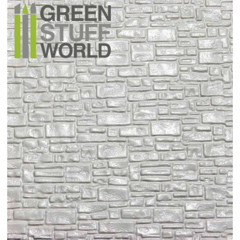 Green Stuff World: Plancha Plasticard Ladrillo Liso - tamaño A4