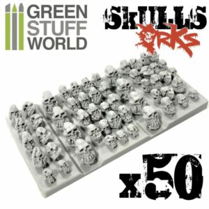 Green Stuff World: 50x Craneos de ORCO de Resina
