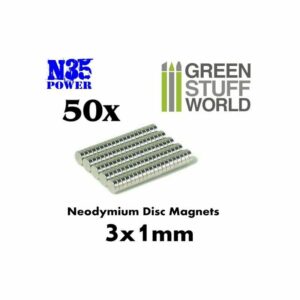 Green Stuff World: Imanes Neodimio 3x1mm – 50 unidades (N35)