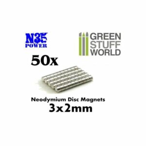 Green Stuff World: Imanes Neodimio 3x2mm – 50 unidades (N35)