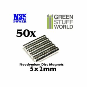 Green Stuff World: Imanes Neodimio 5x2mm – 50 unidades (N35)