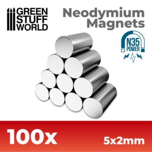 Green Stuff World: Imanes Neodimio 5x2mm – 100 Unidades (N35)