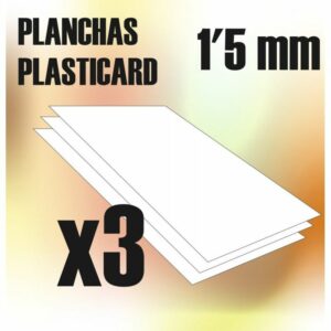 Green Stuff World: Plancha Plasticard 1’5 mm – Combo x3 planchas