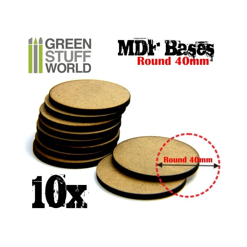 Green Stuff World: Peanas DM - Redondas 40 mm