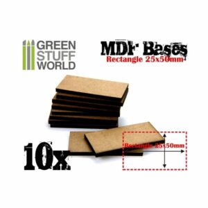 Green Stuff World: Peanas DM – Rectangulares 25x50mm