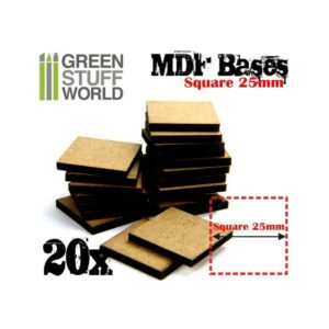 Green Stuff World: Peanas DM – Cuadradas 25 mm